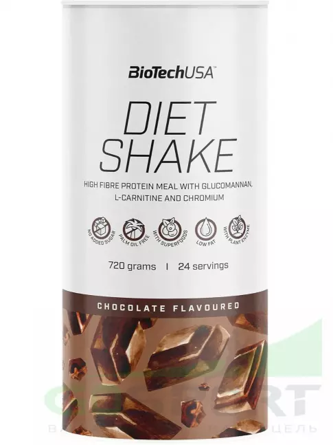 Сывороточный протеин BioTechUSA Diet Shake 720 г, Шоколад