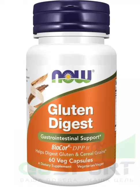  NOW FOODS Gluten Digest Enzymes 60 веган капсул