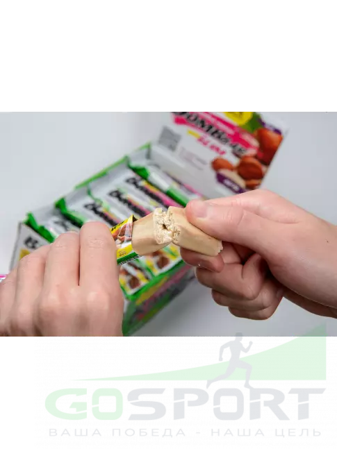 Протеиновый батончик BombBar Protein Bar Slim 6 х 35 г, Фундук-арахис