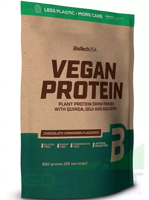 Протеин для веганов BioTechUSA Vegan Protein 500 г, Шоколад-корица