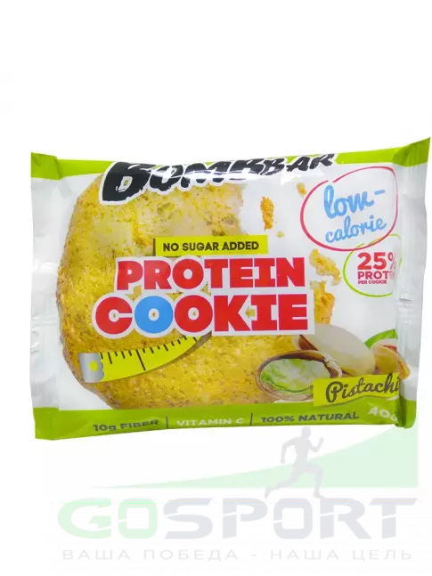 Протеиновый батончик BombBar Protein cookie 40 г, Фисташка