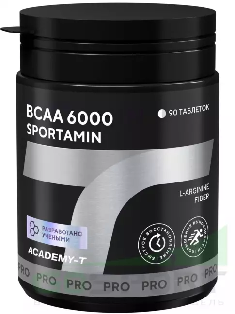 Аминокислоты Академия-Т BCAA 6000 SPORTAMIN 90 таблеток Аминокислоты Академия-Т BCAA 6000 SPORTAMIN 90 таблеток