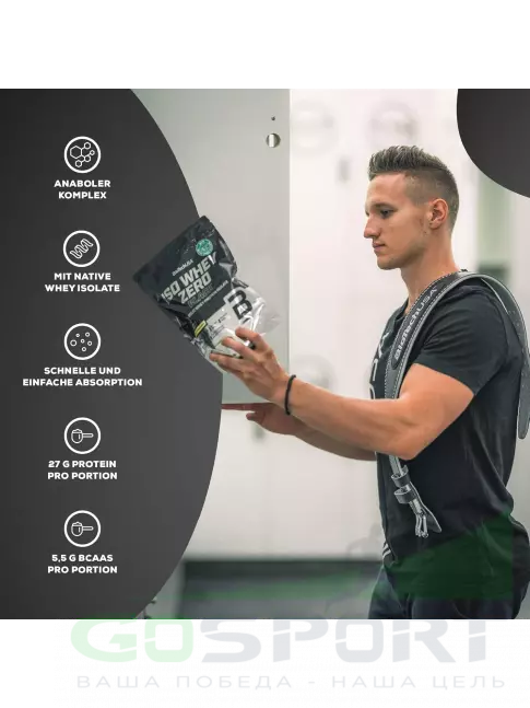 Изолят протеина BioTechUSA Iso Whey Zero Black 908 г, Ваниль Изолят протеина BioTechUSA Iso Whey Zero Black 908 г, Ваниль