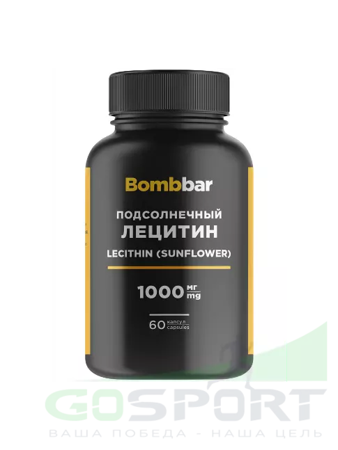 Лецитин BombBar Лецитин 1000 мг 60 капсул Лецитин BombBar Лецитин 1000 мг 60 капсул