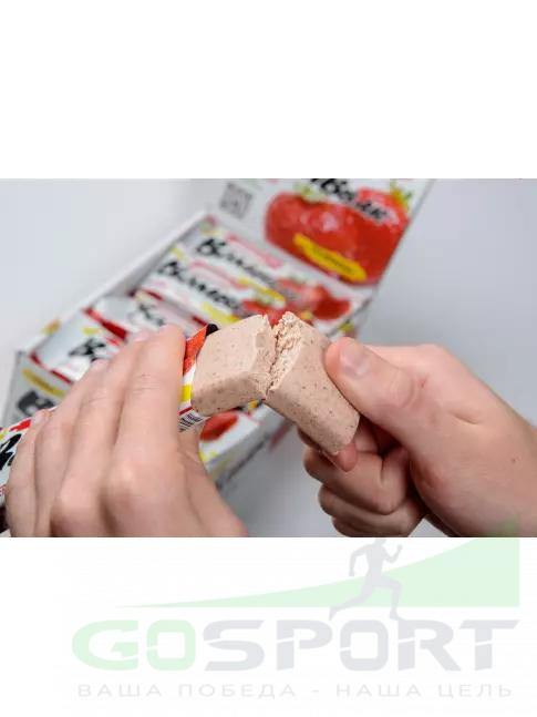 Протеиновый батончик BombBar Protein Bar 60 г, Клубника