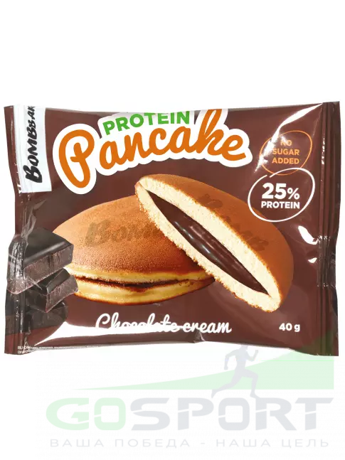Протеиновый батончик BombBar Панкейк протеиновый 3 х 40 г, Шоколад, Банан, Клубника