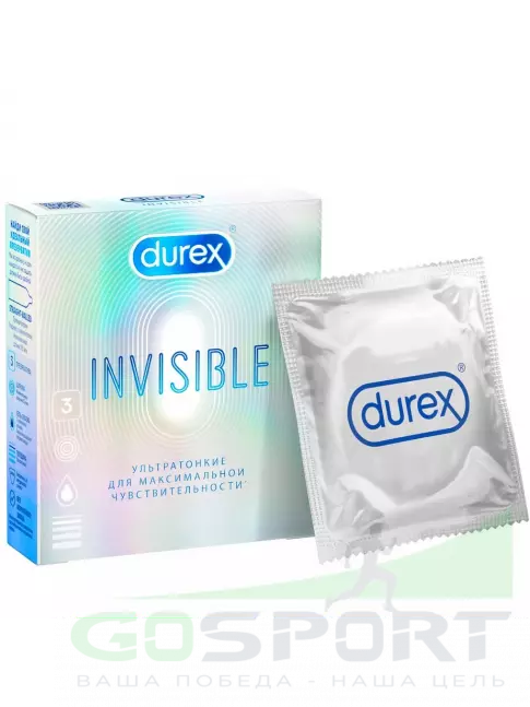 Презервативы Durex Invisible (ультратонкие) 3 шт Презервативы Durex Invisible (ультратонкие) 3 шт