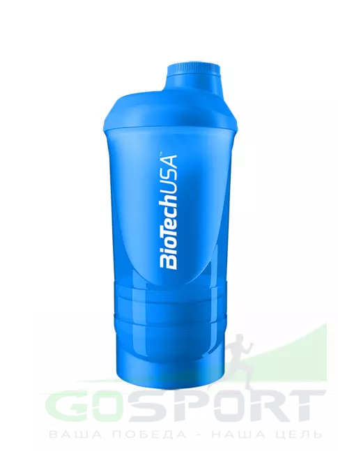  BioTechUSA Wave+ 600 мл (+250мл+100мл) 600 мл, Синий