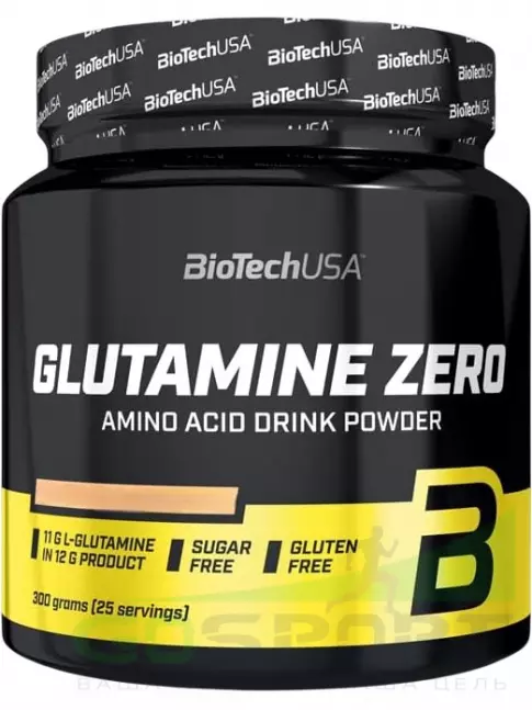 L-Глютамин BioTechUSA Glutamine Zero 300 г, Лимон