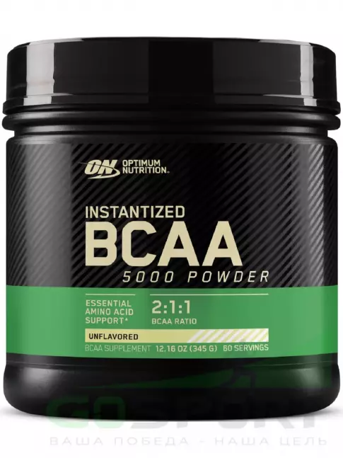 BCAA Optimum Nutrition Instantized BCAA 5000 Powder 2:1:1 345 г, Без вкуса