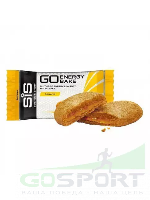 Энергетический батончик SCIENCE IN SPORT (SiS) GO Energy Bake 4 х 50 г, Банан