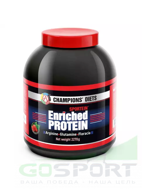 Сывороточный протеин Академия-Т Sportein Enriched Protein 2270 г, Клубника Сывороточный протеин Академия-Т Sportein Enriched Protein 2270 г, Клубника