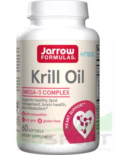 Jarrow Formulas Krill Oil 60 гелевых капсул