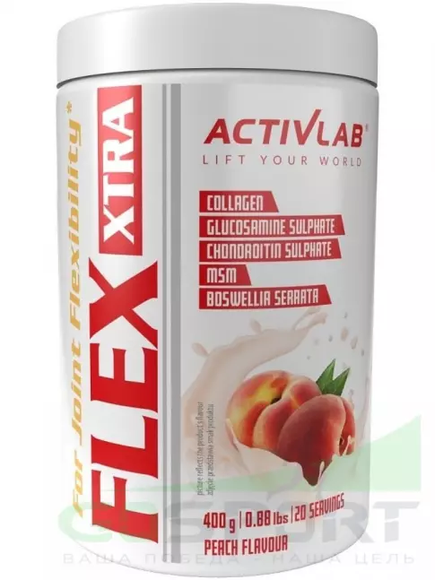 Комплекс хондропротекторов ActivLab Flex Xtra 400 г, Персик