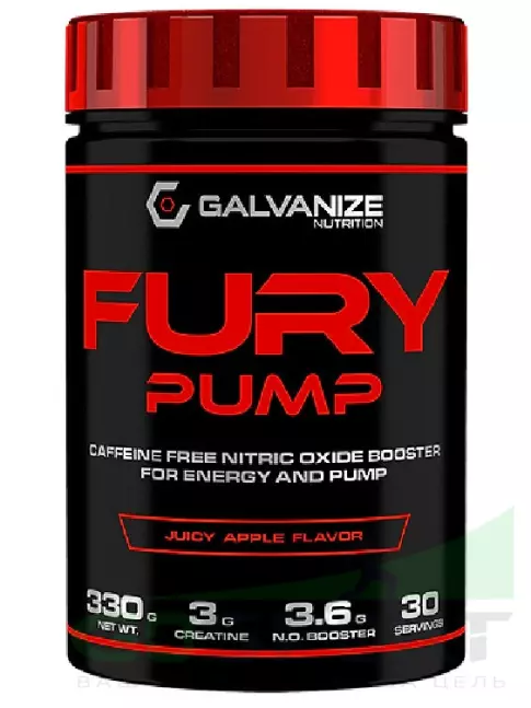 Предтреник в таблетках Galvanize Nutrition Fury Pump 330 г, Ледяной манго