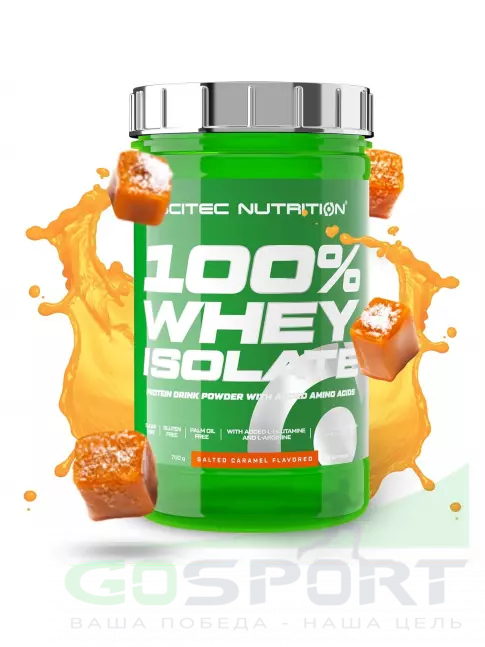 Изолят протеина Scitec Nutrition 100% Whey Isolate 700 г, Соленая карамель