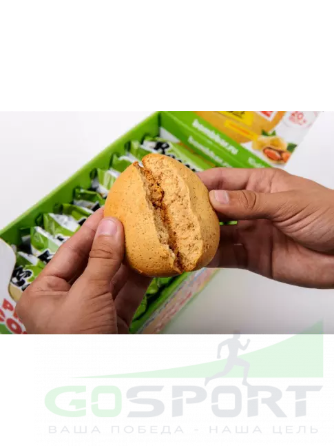 Протеиновый батончик BombBar Protein cookie 10 протеин печенье x 60 г, Арахис