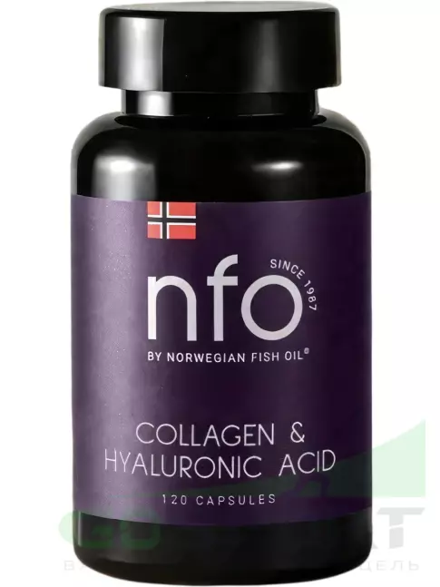 Коллаген морской NFO Collagen 250 mg &  Hyaluronic Acid 10 mg 120 капсул