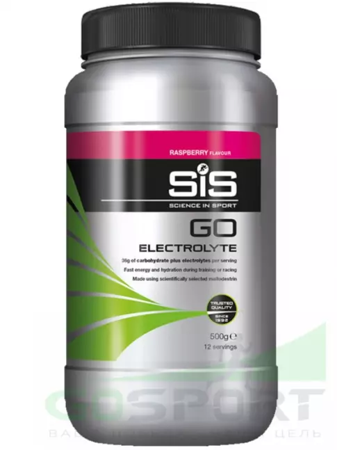 Изотоник SCIENCE IN SPORT (SiS) GO Electrolyte Powder 500 г, Малина