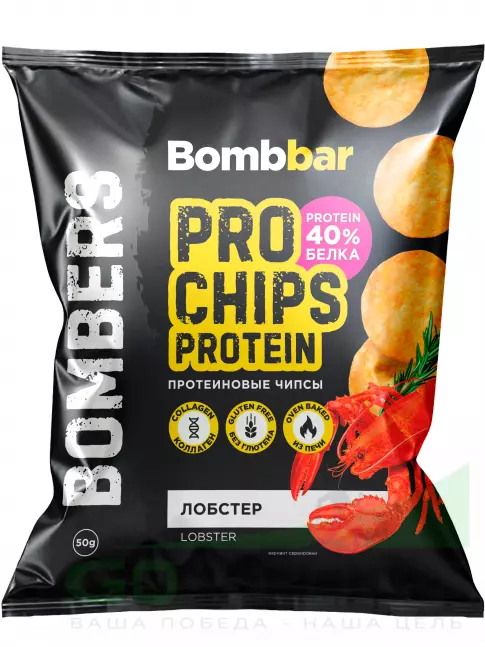 Чипсы BombBar Protein Chips 50 г, Лобстер