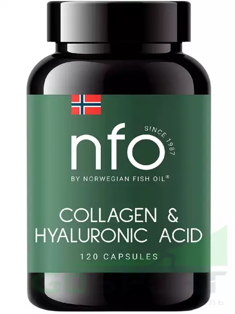 Коллаген морской NFO Collagen 250 mg &  Hyaluronic Acid 10 mg 120 капсул