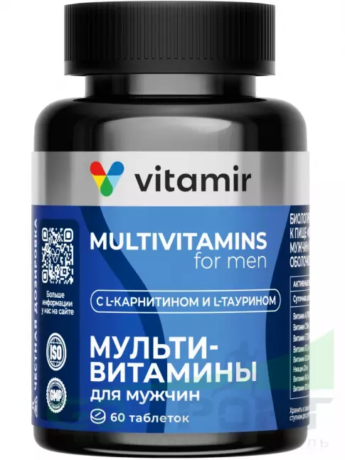 Витамины для мужчин VITAMIR PRO Мультивитамины для мужчин 60 таблеток