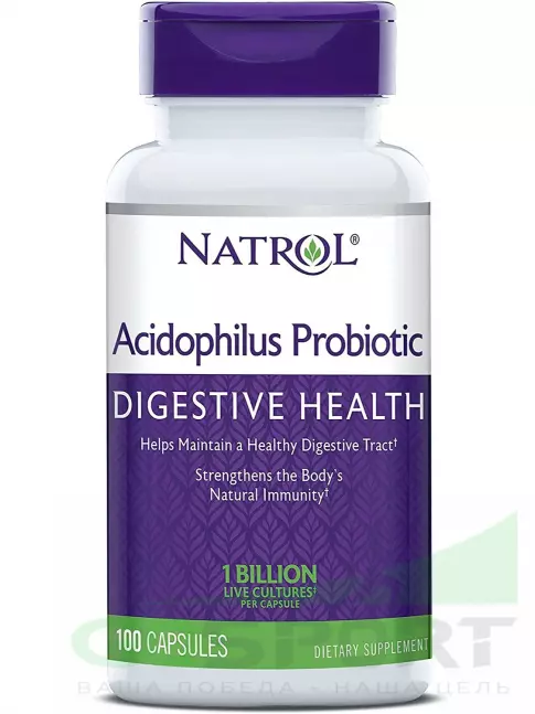 Пробиотик Natrol Acidophilus Probiotic 100 mg 100 капсул