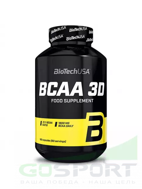 БСАА BioTechUSA BCAA 3D 2:1:1 180 капсул БСАА BioTechUSA BCAA 3D 2:1:1 180 капсул