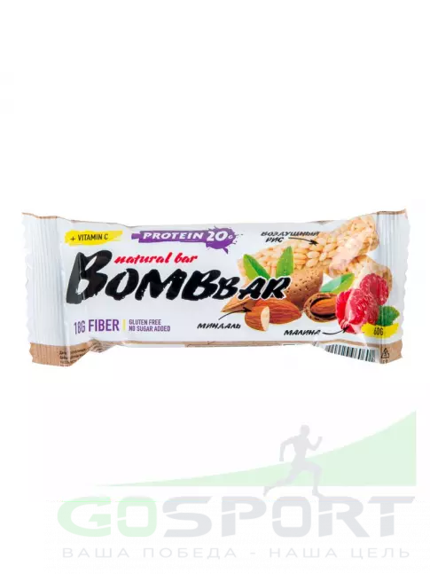 Протеиновый батончик BombBar Protein Bar 17 x 60 г, Рисовый