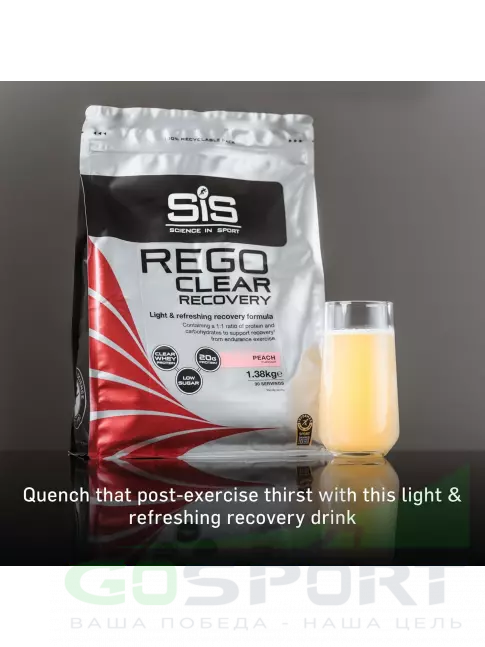 Восстановление SCIENCE IN SPORT (SiS) REGO Clear Recovery 1380 г, Персик