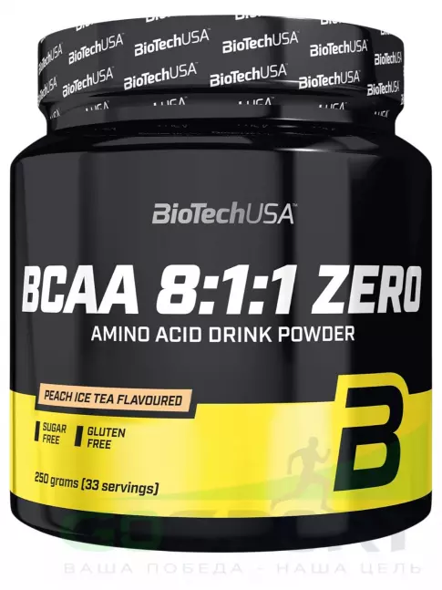 BCAA  8:1:1 BioTechUSA BCAA 8:1:1 Zero 250 г, Персиковый ледяной чай