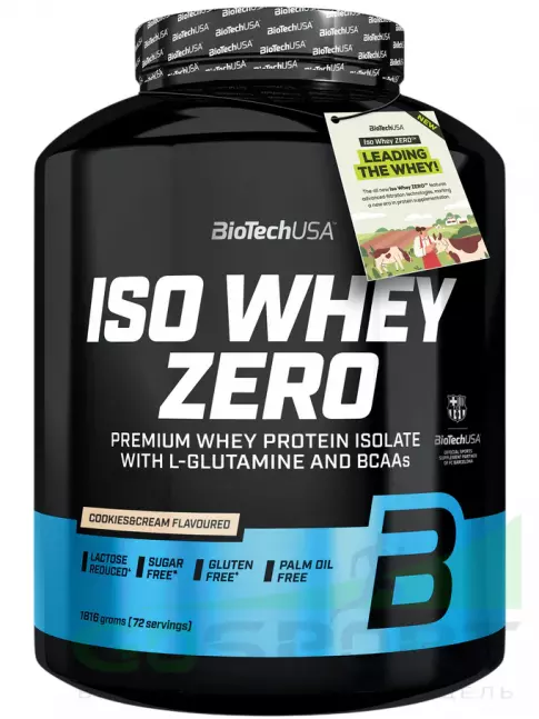 Изолят протеина BioTechUSA Iso Whey Zero 1816 г, Печенье-крем