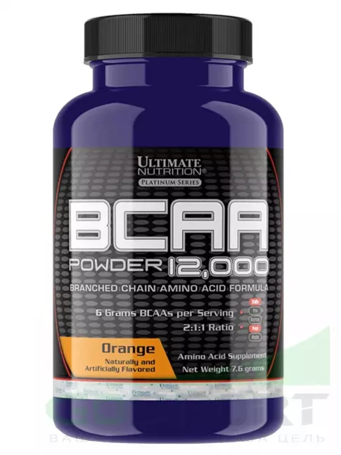 БСАА Ultimate Nutrition BCAA 12000 Powder 7 г, Апельсин