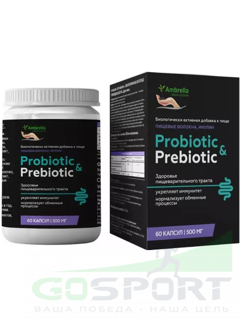 Пробиотик Амбрелла Probiotic&Prebiotic 60 капсул