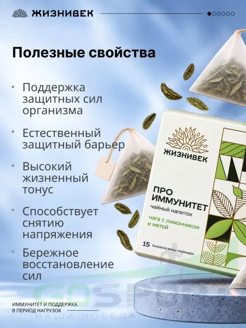 Чай Жизнивек Чайный напиток ПРО Иммунитет 15 пирамидок 