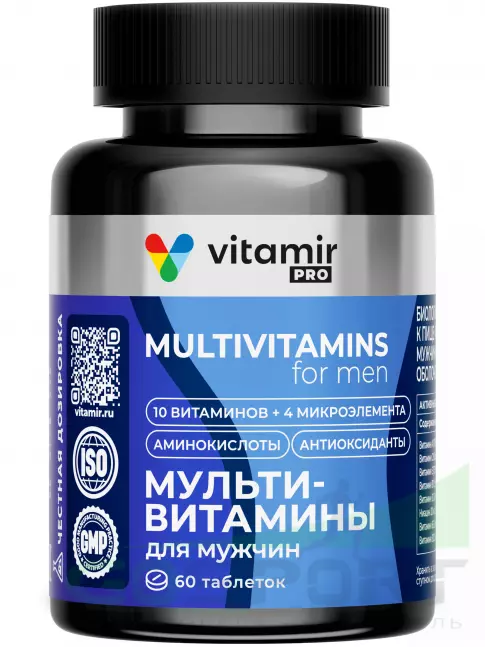 Витамины для мужчин VITAMIR PRO Мультивитамины для мужчин 60 таблеток
