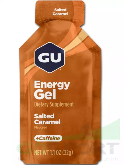 Гель питьевой GU Energy Labs GU Original Energy Gel 20mg caffeine 8 x 32 г, Соленая карамель