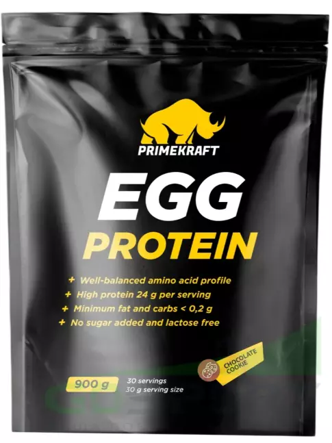 Яичный протеин PRIMEKRAFT Egg Protein 900 г, Шоколадное печенье