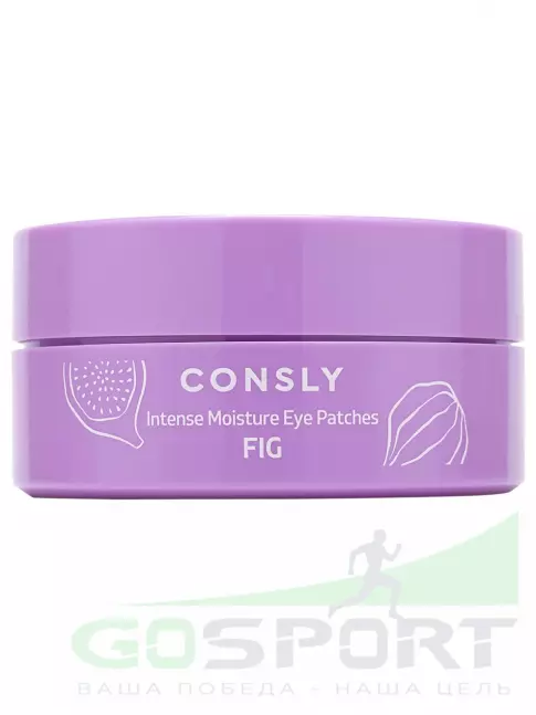Патчи CONSLY Probiotic Biome Intense Moisture Fig Hydrogel Eye Patches 60 шт