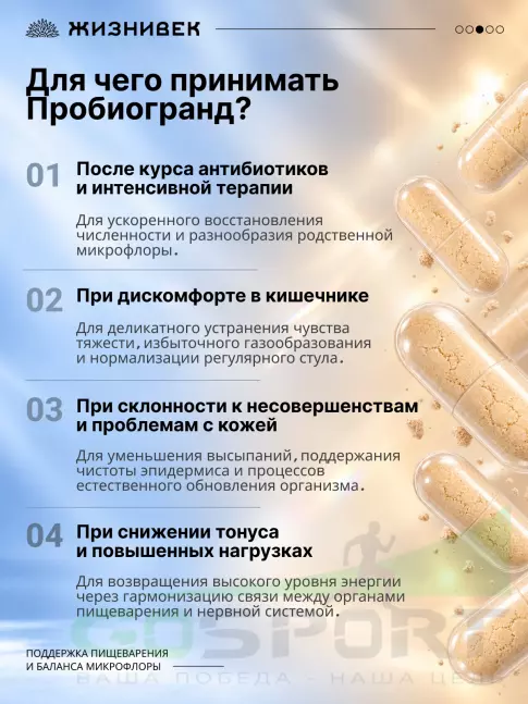 Пробиотик Жизнивек Пробиогранд 60 капсул