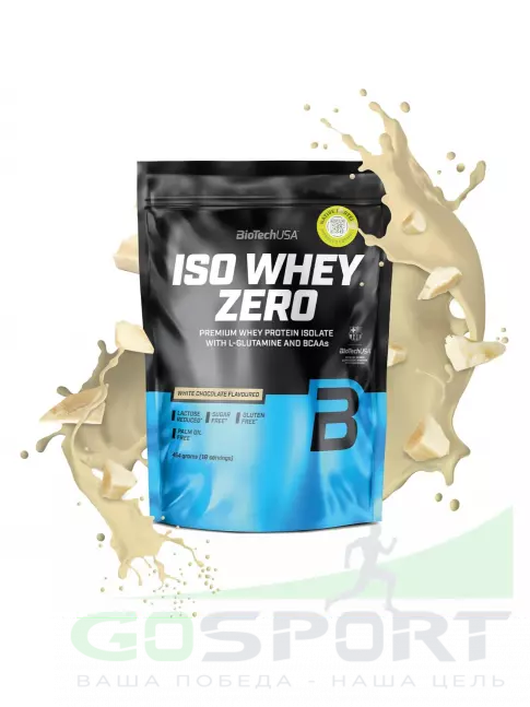 Изолят протеина BioTechUSA Iso Whey Zero 454 г, Белый шоколад