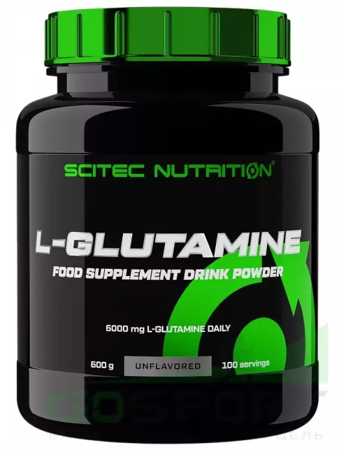 L-Глютамин Scitec Nutrition L-Glutamine 6000 mg 600 г, Натуральный
