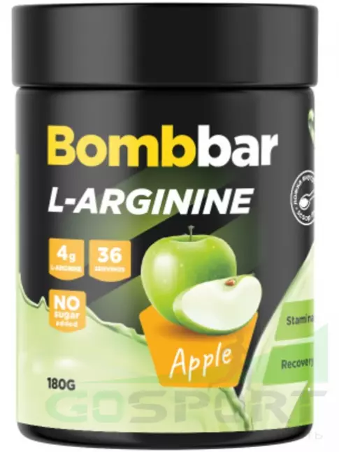 Аргинин / AAKG BombBar Аргинин Pro 180 г, Зеленое яблоко Аргинин / AAKG BombBar Аргинин Pro 180 г, Зеленое яблоко