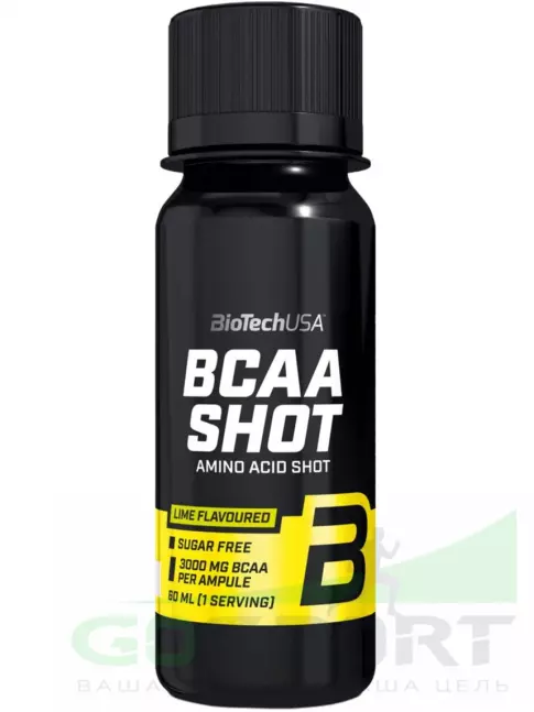 Жидкие BCAA BioTechUSA BCAA Shot 3000 mg 20 x 60 мл, Лайм