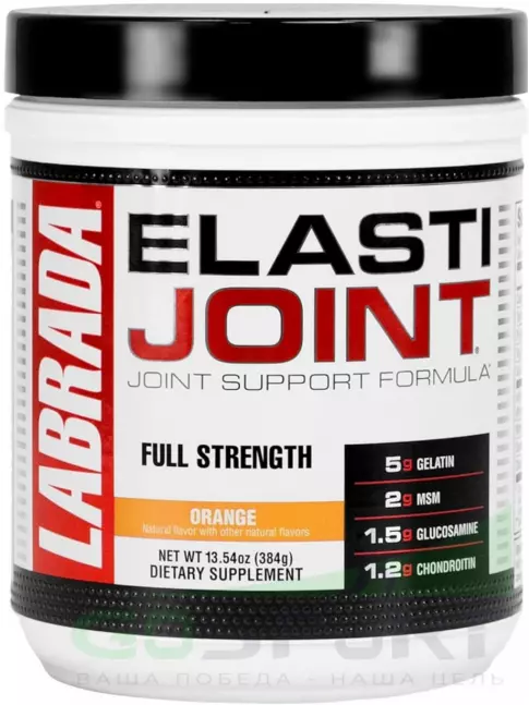 Комплекс хондропротекторов Labrada Elasti Joint 384 г, Апельсин