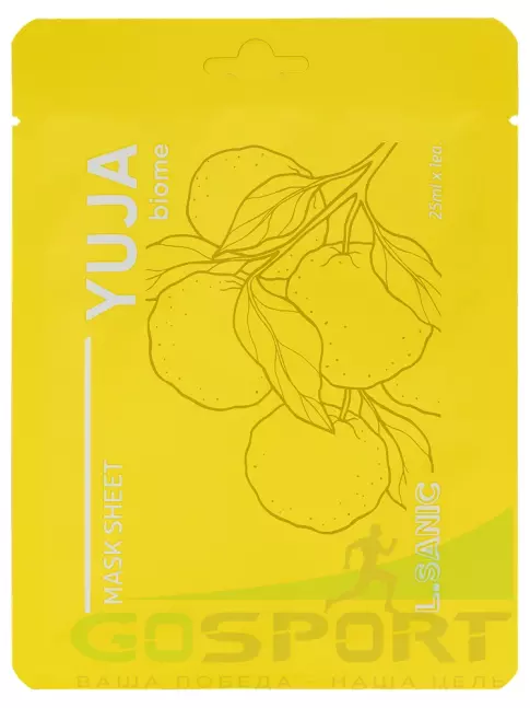 Маски L.SANIC Yuja Biome Revitalizing Mask sheet 25 мл