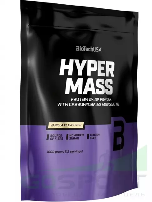 Гейнер BioTechUSA Hyper Mass 5000 1000 г, Ваниль