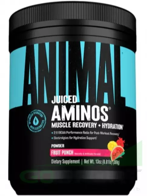 Аминокислоты UNIVERSAL NUTRITION Juiced Aminos 369 г, Фруктовый пунш Аминокислоты UNIVERSAL NUTRITION Juiced Aminos 369 г, Фруктовый пунш