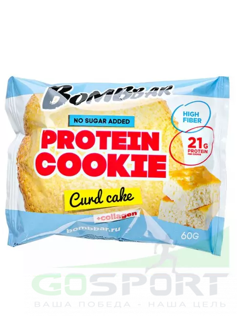 Протеиновый батончик BombBar Protein cookie 60 г, Творожный кекс