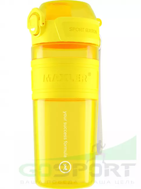  MAXLER Shaker Bottle Sport Edition 750 мл, Желтый